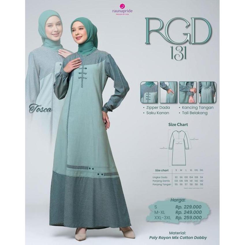 Promo Rgd 131 New Pretty Gamis Collection By Raunapride  | Gamis Dewasa Reguler | Muslim |  Gamis | 