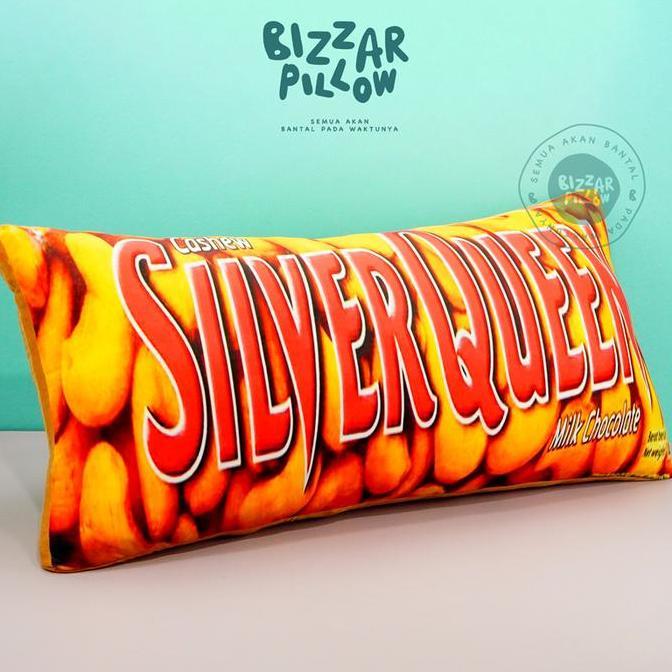 TERBARU - Bantal Coklat Batang Silverqueen Super Jumbo size XL