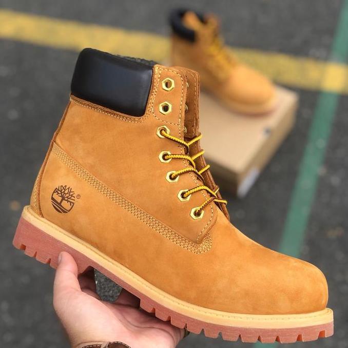 Terlaris Original Timberland Men Work Genuine Leather Boot Shoes 50