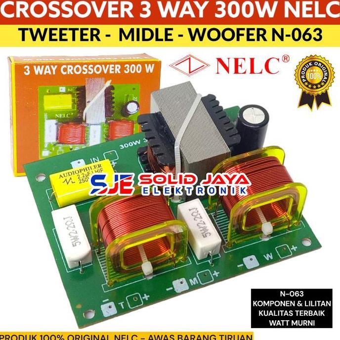 DB164 >> CROSSOVER 3 WAY PASIF TWEETER MIDLE WOOFER CROSS OVER PASIF NELC 063
