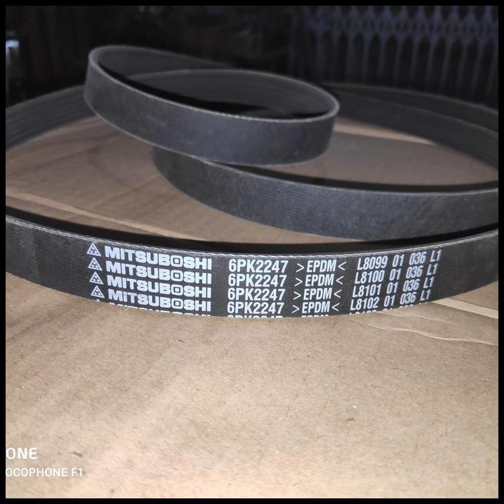 HOT DEAL MITSUBOSHI FAN BELT 6PK2247 EPDM TALI KIPAS FANBELT 6PK 2247 XTRAIL