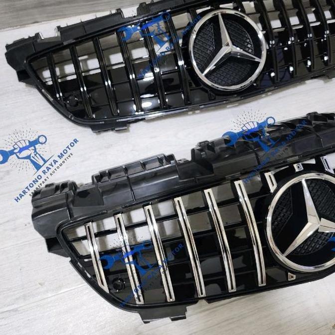 Grill Gtr Gt Mercedes Benz R172 W172 Slk 2011-2015 Grille R172 Slk Class With Emblem Logo - Black