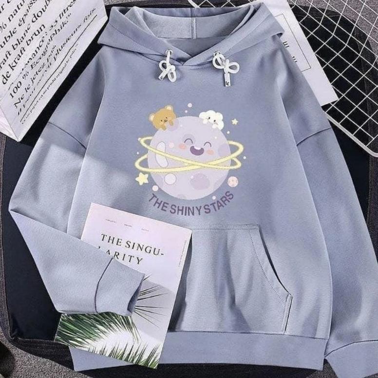 ORIGINAL HOODIE DEWASA PEREMPUAN THE SHINY STAR M L XL XXL SWEATER PEREMPUAN DEWASA SWITER PEREMPUAN