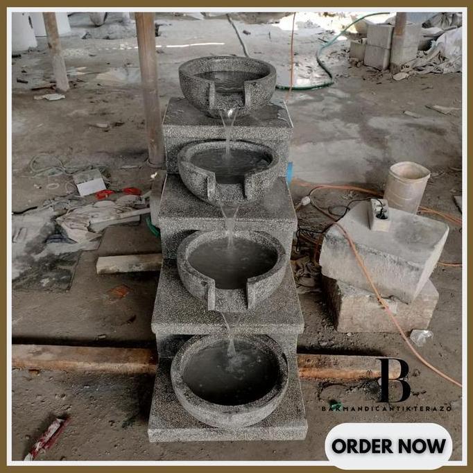 Terlaris Air Mancur Teraso/ Air Mancur Mangkok Susun Estetik Pot