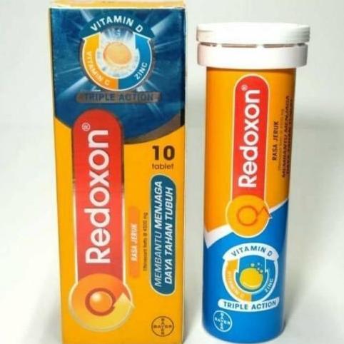 Redoxon EFFERVESCENT JERUK DAN BLACKCURRANT/ANGGUR isi 10