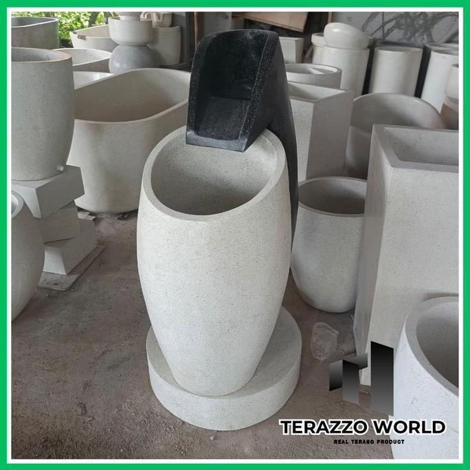 Terlaris Air Mancur Teraso Gentong Miring| Air Mancur Taman Portable