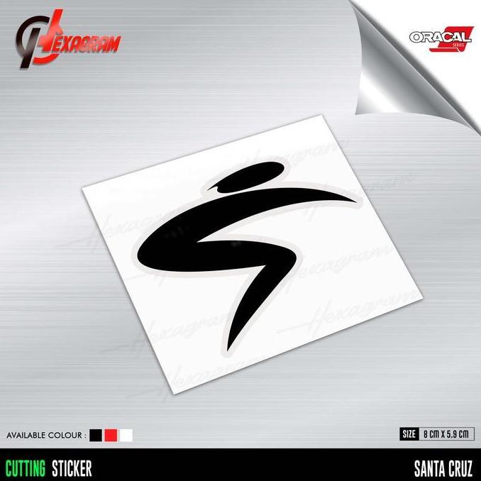 Murah Cutting Sticker Sepeda SANTA CRUZ Logo | Stiker Logo Sepeda SANTA CRUZ Non COD
