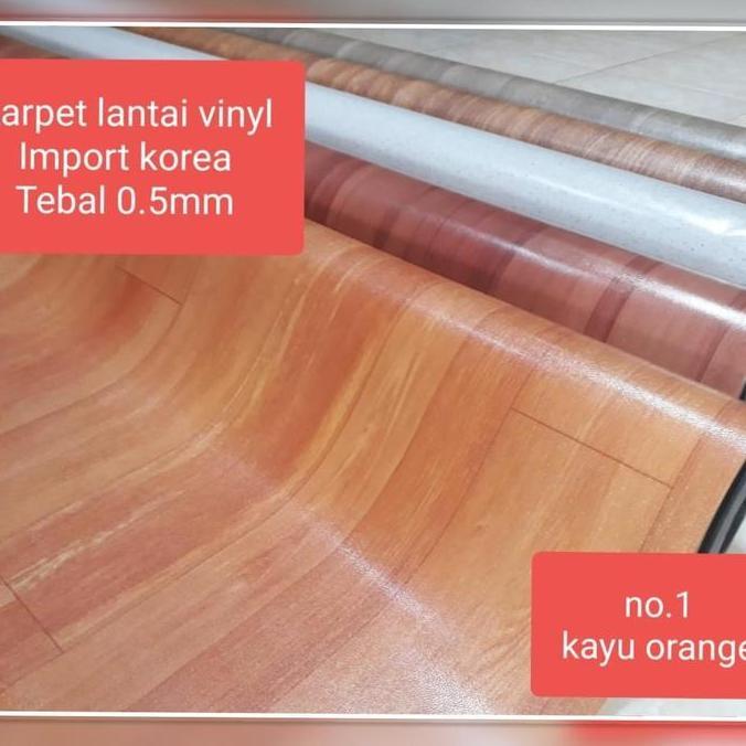 Lengkap- Karpet Lantai Vinyl Plastik Korea Lebar 200Cm (2Meter) Tebal 0.5Mm Harga Per 1 Meter