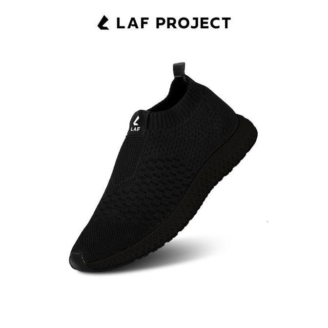 Promo Sepatu Slip On Pria Casual Sneakers Flat Shoes Premium Original - Max V1 - Hitam Putih Abu Arm