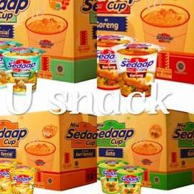Mie Sedaap Cup Kuah 1 dus  (isi 12)