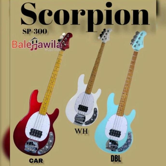 Murah Gitar Bass Elektrik Guitar Electric Scorpion SP300 Gitar Scorpion SP 300 4 String Non COD