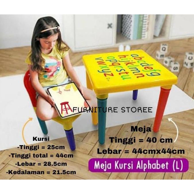 Meja belajar anak meja les meja plastik meja murid kursi anak plastik