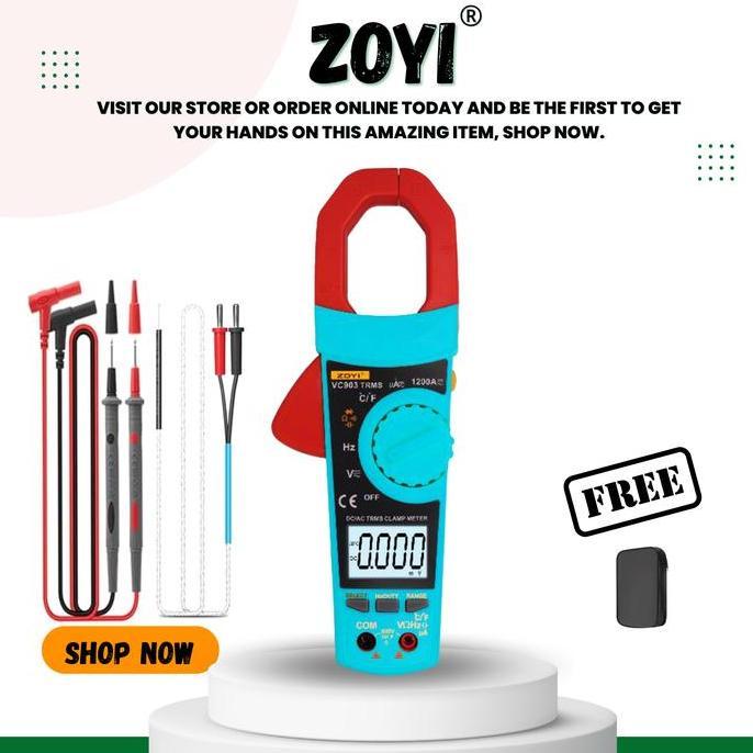 Mepora- Zoyi Vc903 Auto Range Clamp Meter Tang Amper Digital Tang Ampere Ac Dc