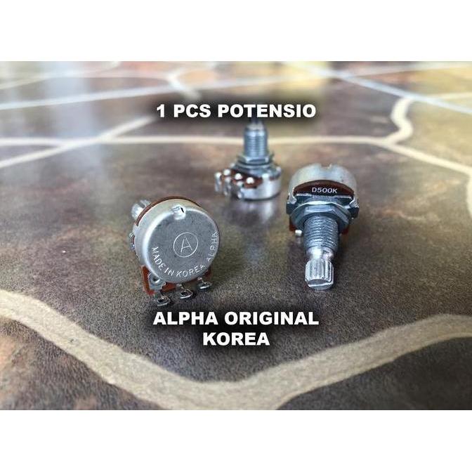 Murah Original Alpha Potensio D500k Korea Gitar Elektrik Volume Tone Bass Non COD