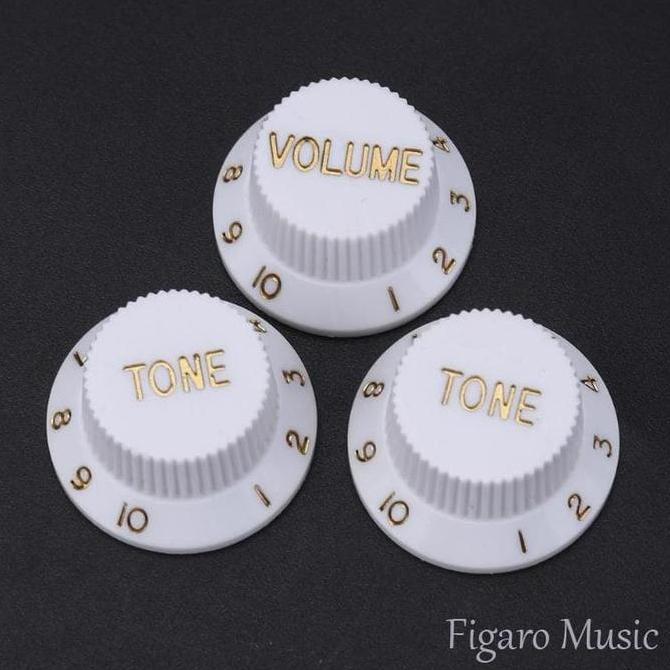 Murah Knop Gitar Ibanez Fender - Knob Volume Tone Potensio Control - Putih Non COD