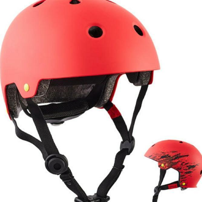 Oxelo Helm Skateboar Helm Skuter Helm Sepeda Helm Sepatu Roda