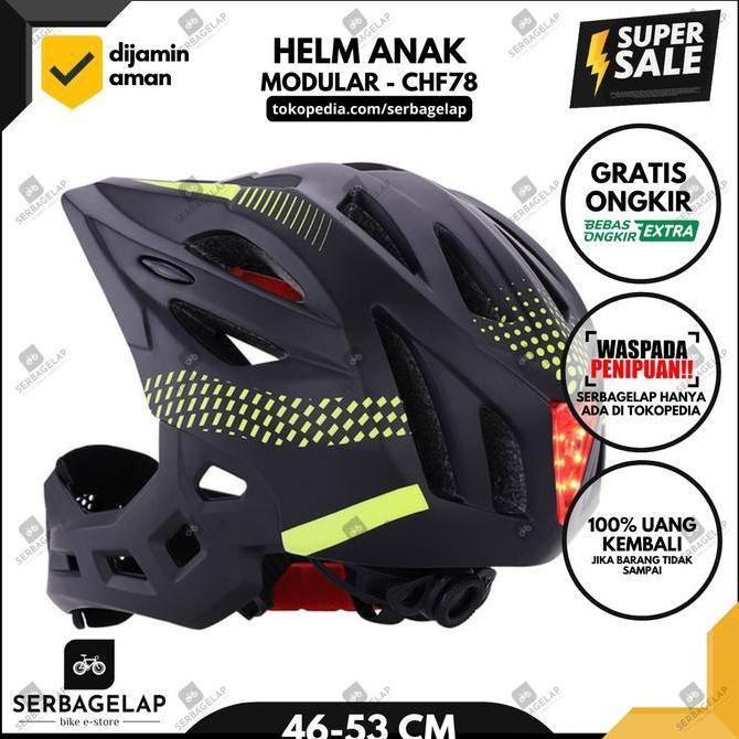 Helm Ular Sepeda Anak Full Half Face Bike Riding Helmet Trail Mtb
