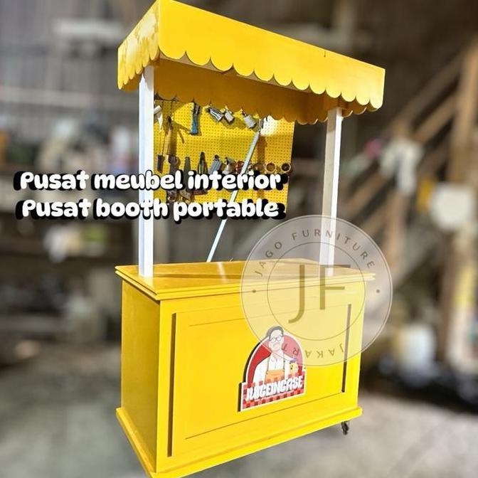 Terlaris Booth Teh Poci / Booth Sosis Bakar / Gerobak Dorong Minimalis