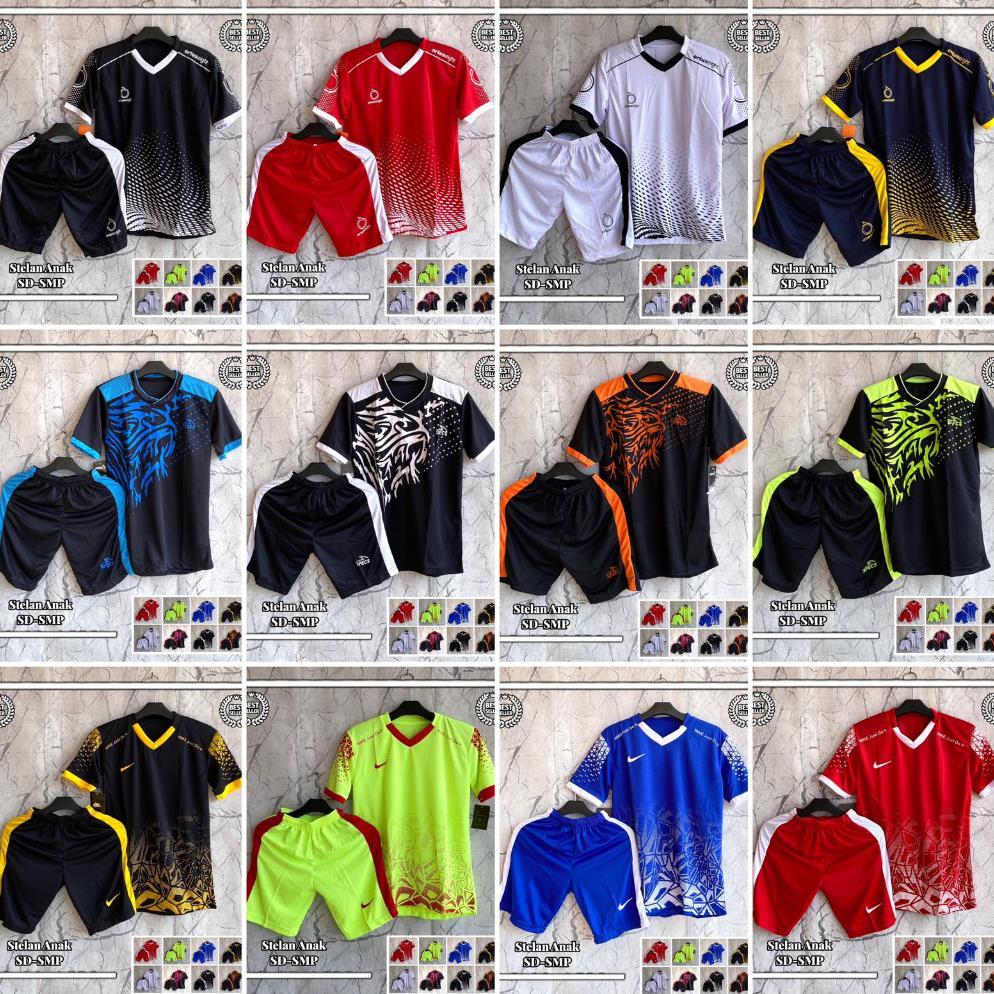NEW ARRIVAL` JERSEY BOLA ANAK ANAK UMUR 5-15 TAHUN BAJU FUTSAL ANAK SD/SMP