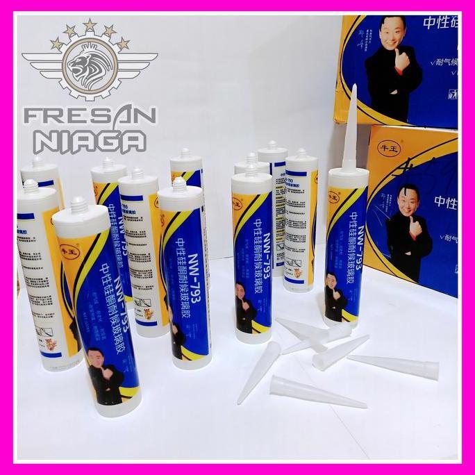 Qnqx- Lem Kaca Lem Alumunium Lem Beton Lem Sealant Lem Silikon Neutral Silicone Sealant Cartridge Ti