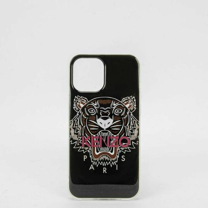 Kenzo Tiger Logo Iphone 12 pro max case black (TERBAIK) (TERBARU) (TERMURAH)