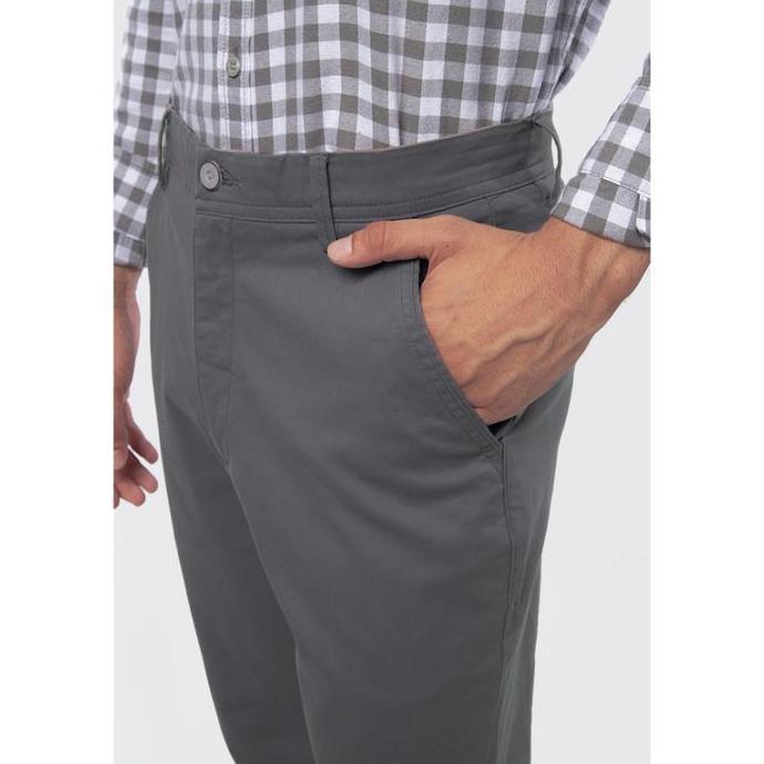 Sale Wood Regular Fit Tapered Chinos Pants 2-Opxbsc524O051 Grey