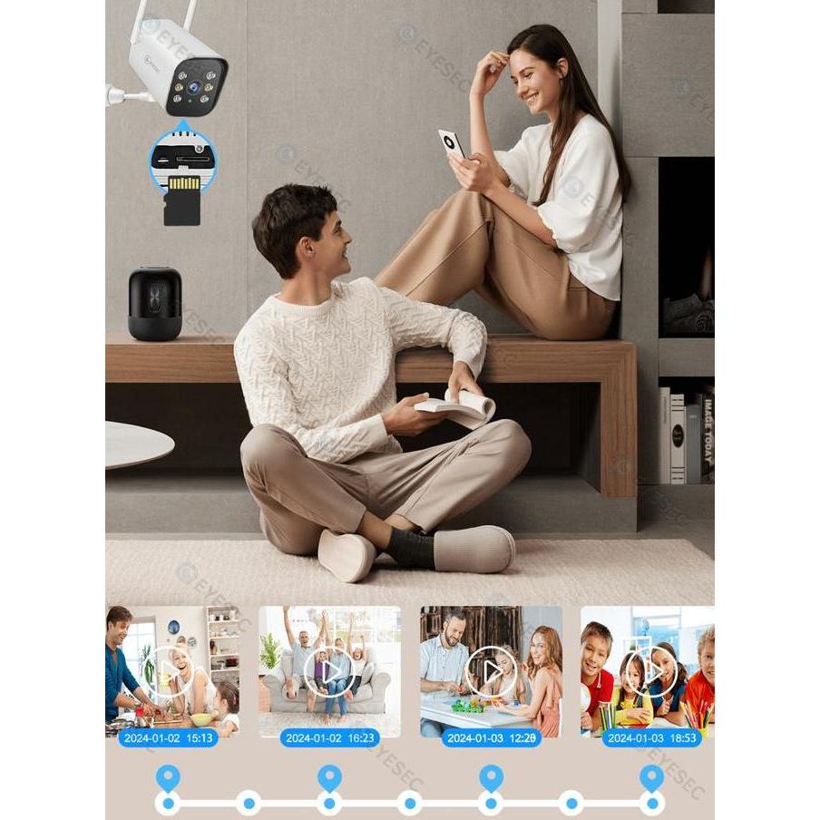 Scuritoi- Cctv Outdoor Eyesec Stc Ip66 3X Optical Zoom Onvif Tuya App