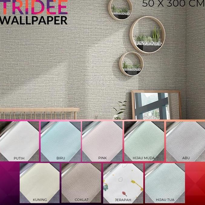 Wbex- Wallpaper Linen Roll | Wallpaper Dinding Stiker | Tridee Wallpaper