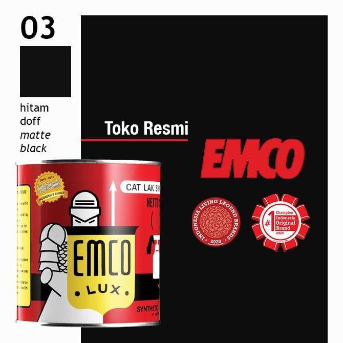 Wbex- Cat Kayu & Besi Emco Lux - Hitam Doff