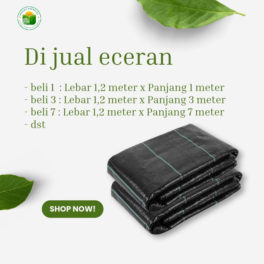Promo Cod Weedmat Hitam 1.2 Meter/ Terpal Anti Gulma - Ground Cocer - Weedmat Ecer ....