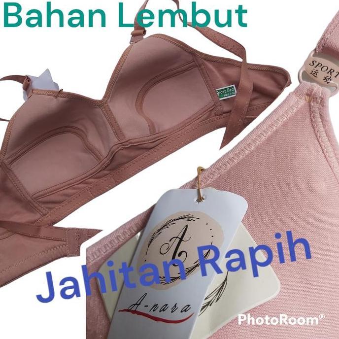 Lansungkirim- Bra Sport Tanpa Kawat Tanpa Busa | Sport Bra Kait 2 Set 1 & 3 Pcs | Bh Sport Ukuran 34