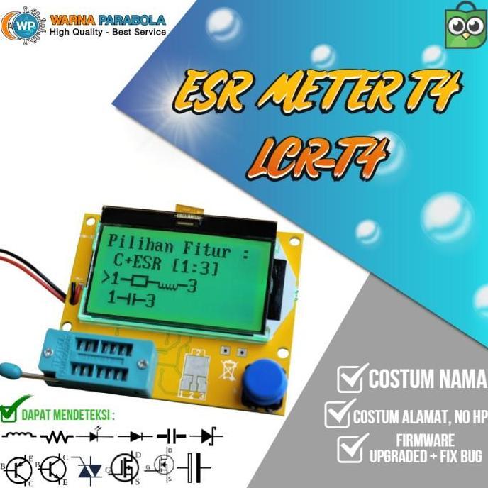 (Allthebest) LCR-T4 Mega328 / ESR Meter Digital T4 SUDAH UPGRADE FIRMWARE