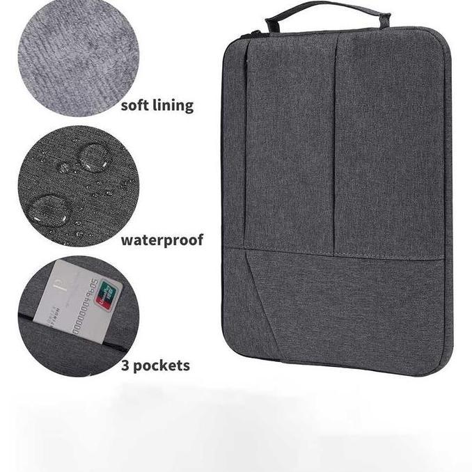 Tas Laptop 14 Inch Sleeve Hand Bag Waterproof Shockproof Anti Air Original