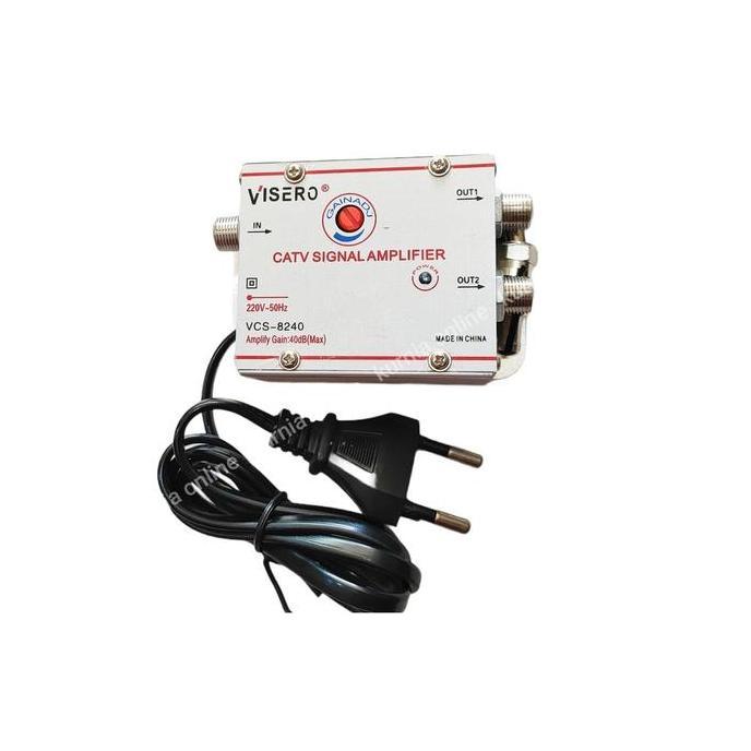 (Allthebest) Boster booster CATV 2TV 8TV penguat signal tv uhf siaran digital