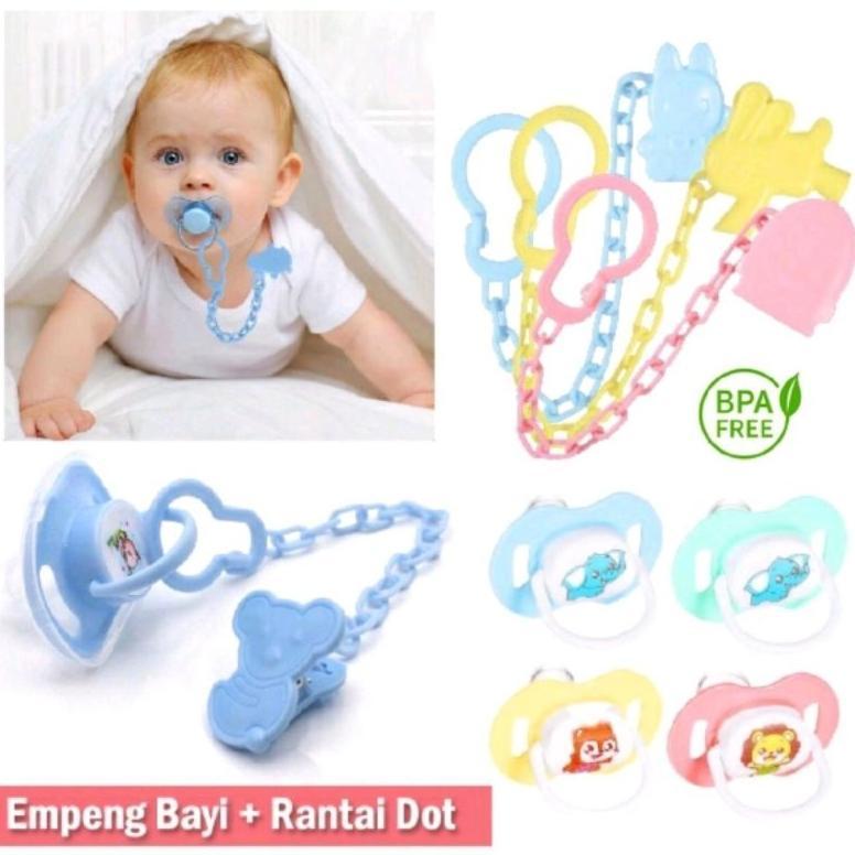 Terbaru Empeng Bayi Dan Tali Rantai Dot Bayi Dengan Penutup Empeng Set Bayi Baru Lahir Bpa Free Empe