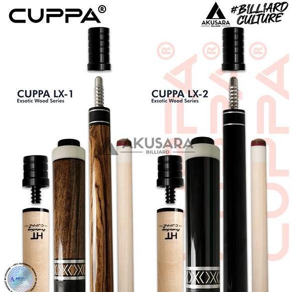 Stik Billiard Cuppa LX Series Low Deflection Shaft Play Cue Stick Billiard Terlaris