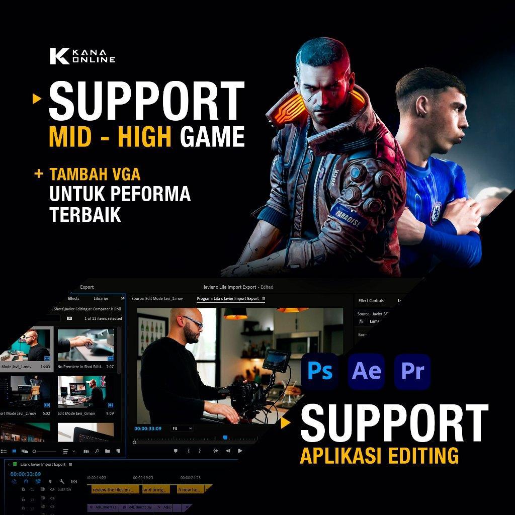 Pc Gaming Ryzen 5 5600Gt Ram 64Gb Ssd 1 Tera Hdd 500Gb