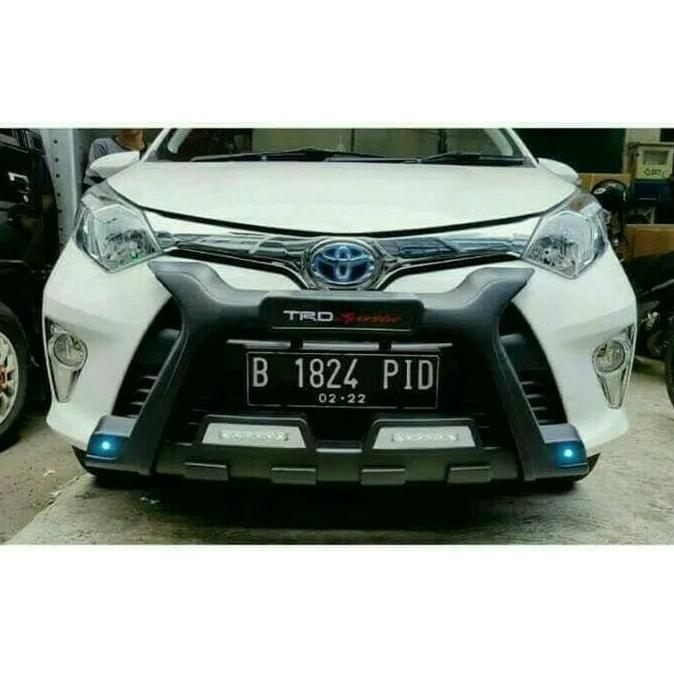 Tanduk depan bumper depan model luxury led mobil calya sigra