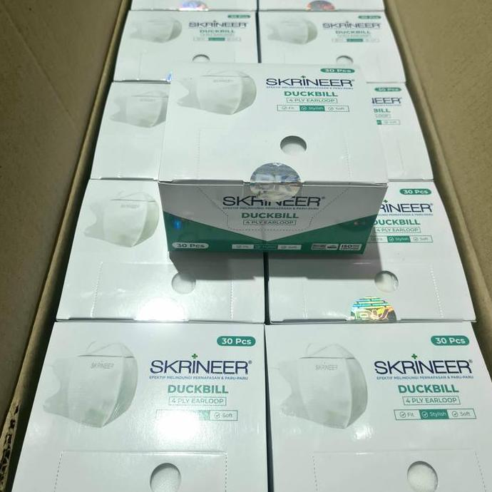 Medikit- Skrineer Masker Duckbill 4Ply Earloop