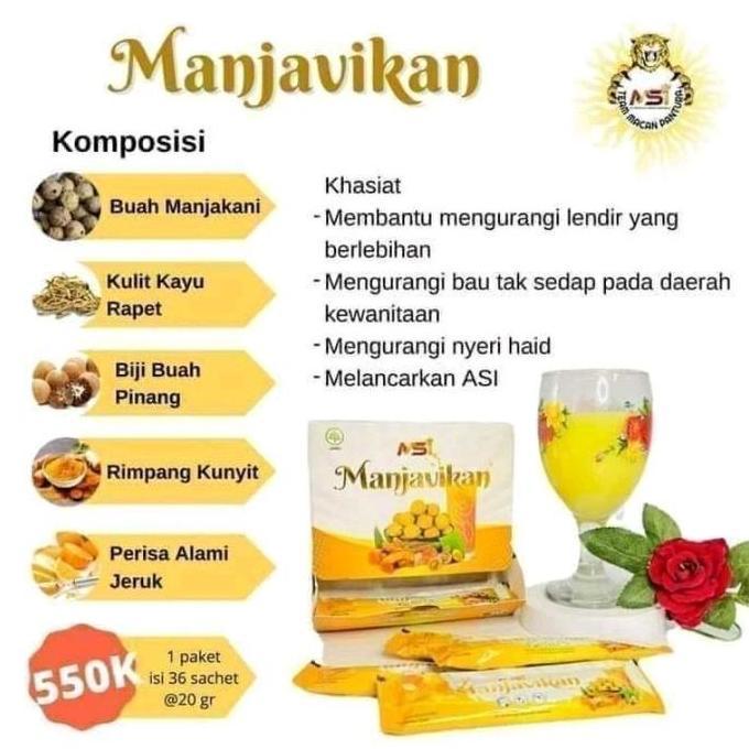Healtiwi- 1 Box Manjavikan Msi Kemasan 20Gr Isi 18 Sachets Original