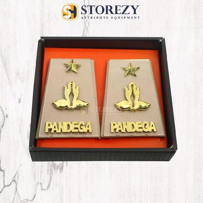 Kilaugaya- Evolet / Pangkat / Tku Pramuka Bantara, Laksana, Pandega Logo Timbul Akrilik Premium Emas