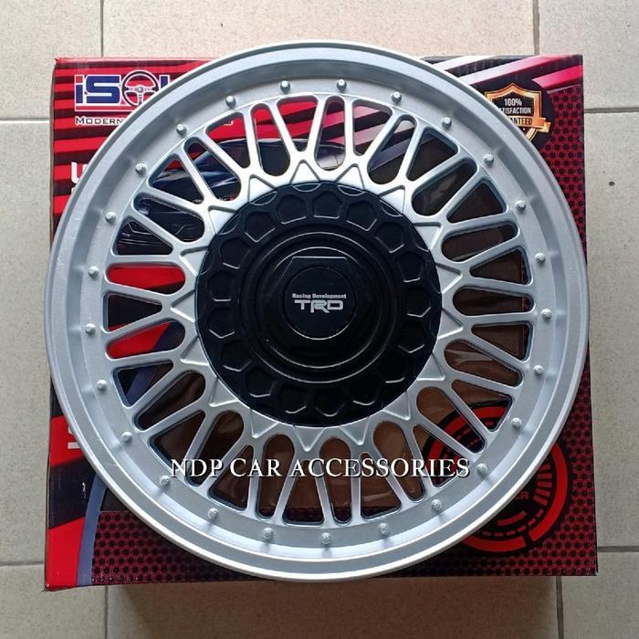 Dop Roda / Wheeldop Tutup Velg Mobil Ring 13 Dan Ring 14 Dop Roda Type Cl Hitam - Silver Wildop Dop 