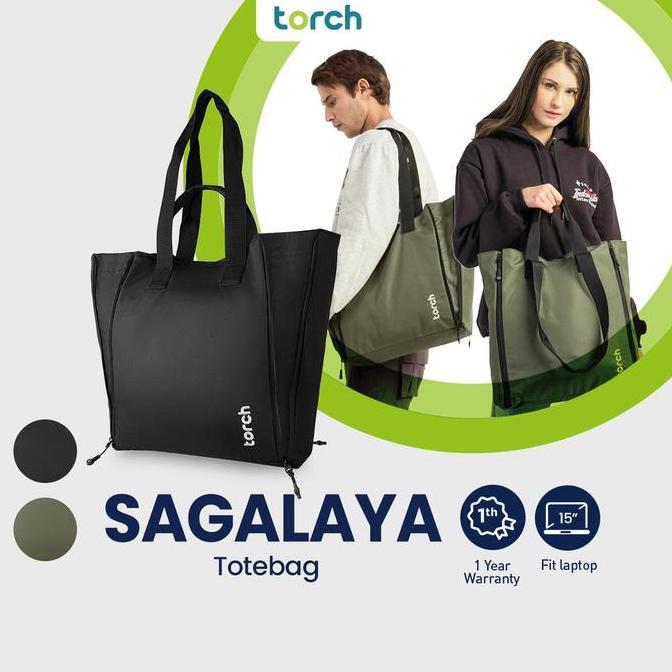 Beranigaya- Torch Sagalaya 2 In 1 Totebag Selempang Tas Belanja Besar Multifungsi