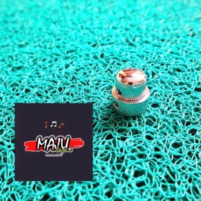 Stacked Knob Potensio Tingkat Tumpuk Susun Chrome Gitar Bass