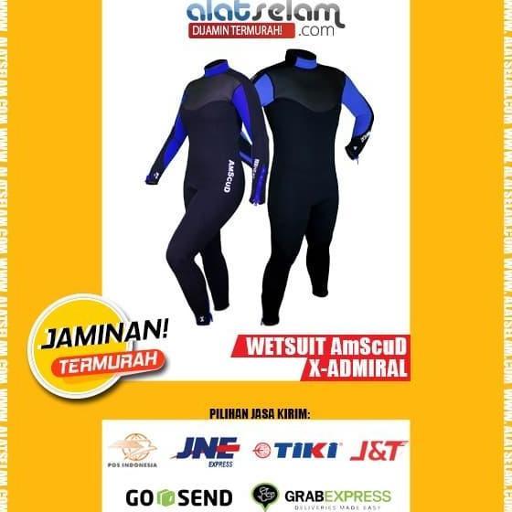 Wetsuit AmScuD-X-ADMIRAL UNI -Pakaian Selam/Baju Selam Diving