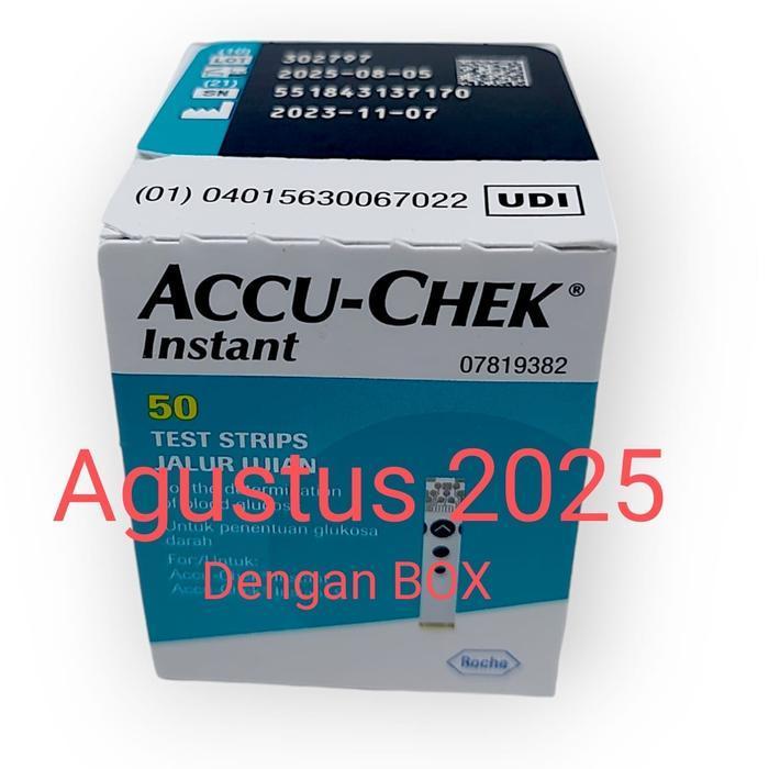 Accu chek check instant strip tes gula darah isi 50
