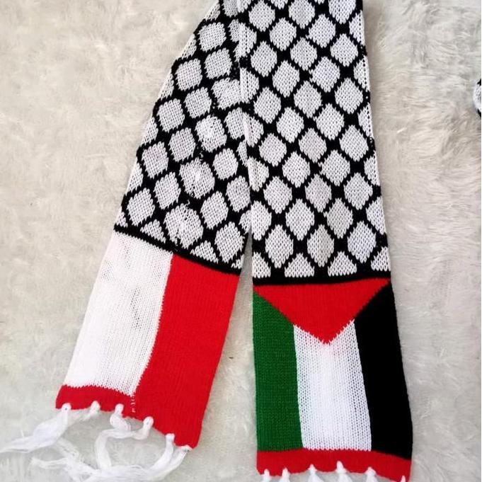 Cute- Syal Rajut Palestina-Indonesia Elegan Sorban Majelisan