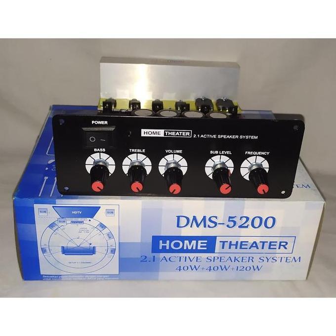 Kit Platinum Kit Power Active HOME THEATER 2.1 Channel Type DMS-5200