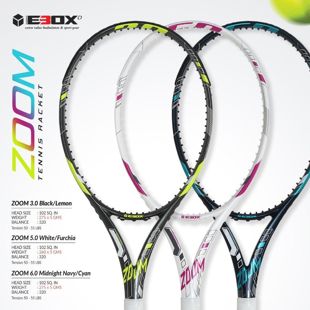 Raket Tenis Ebox Zoom 102 In 275 Gr Free Tas