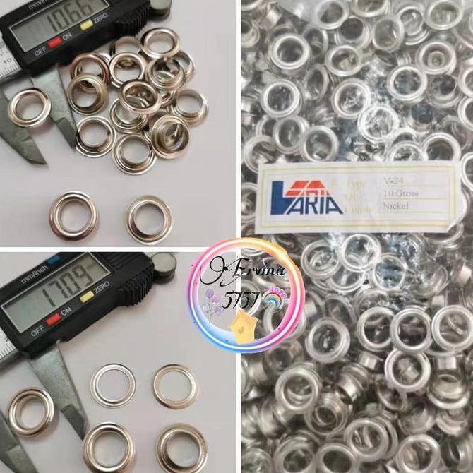 Lansungkirim- Mata Ayam 10Mm / Mata Ayam 24+Ring / Mata Ayam Spanduk Banner 10Gross